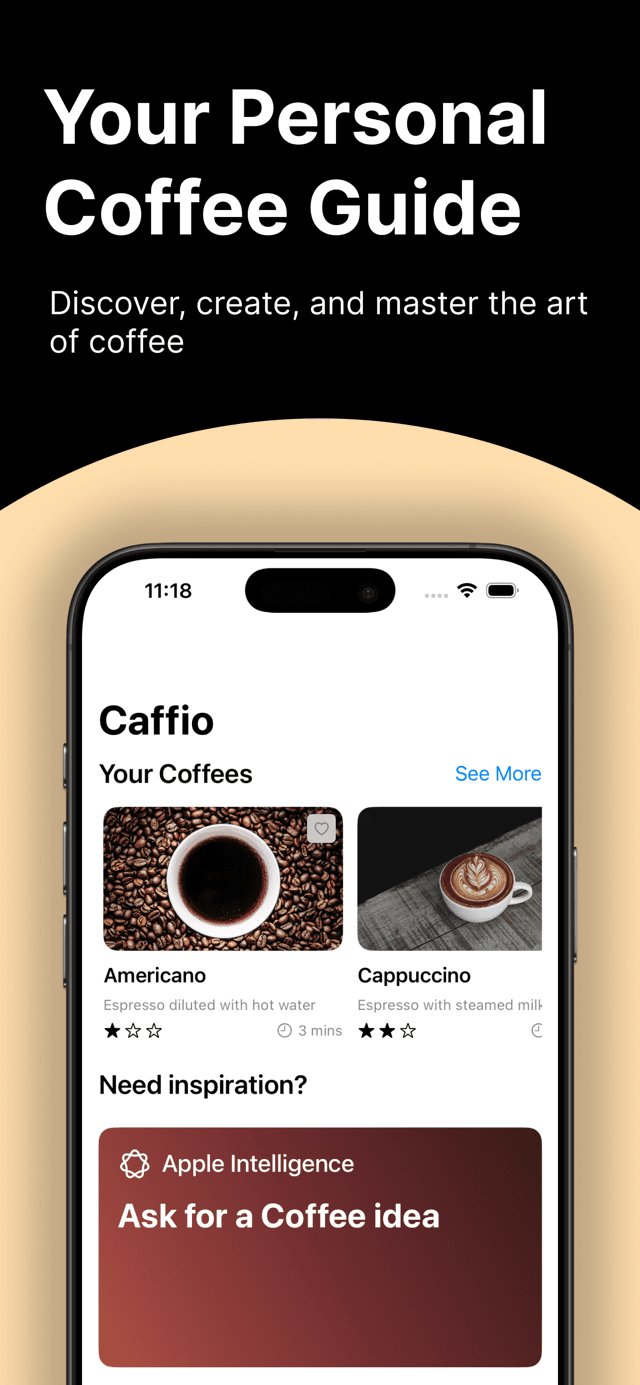 Caffio — screen 1